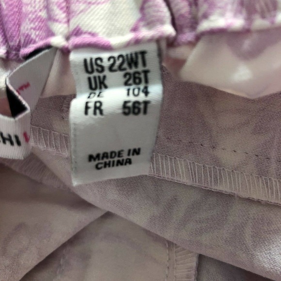 Isaac Mizrahi 22W Tall Floral Print Pants Pull On - Picture 6 of 6